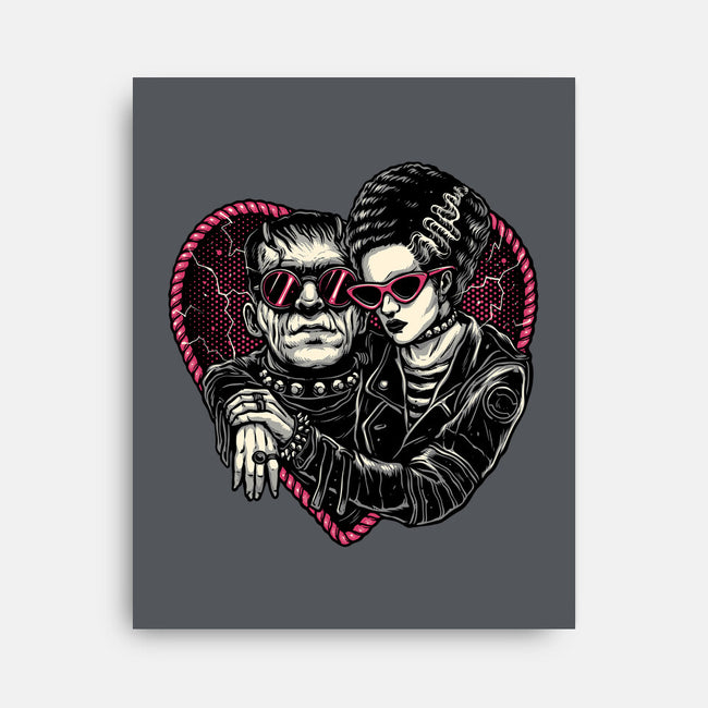 Creature Romance-None-Stretched-Canvas-glitchygorilla