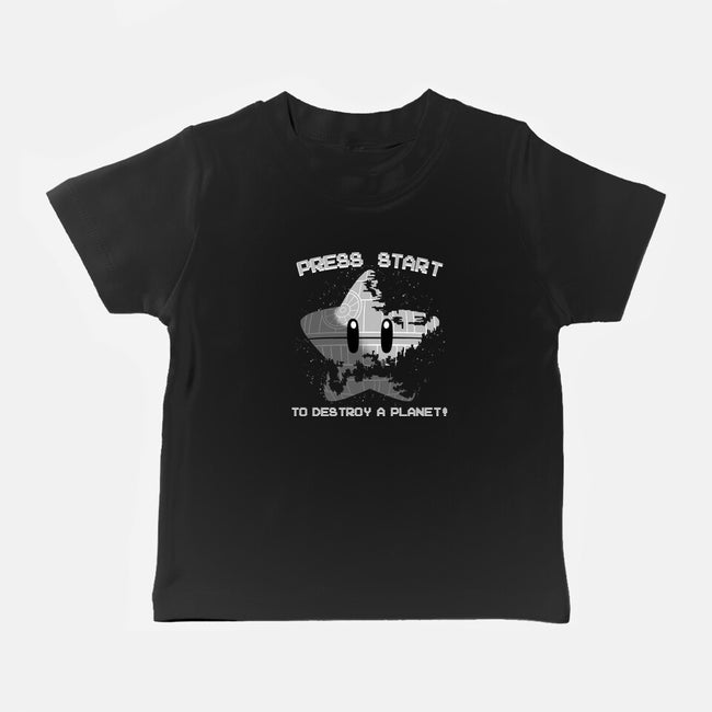Press Start To Destroy-Baby-Basic-Tee-rmatix