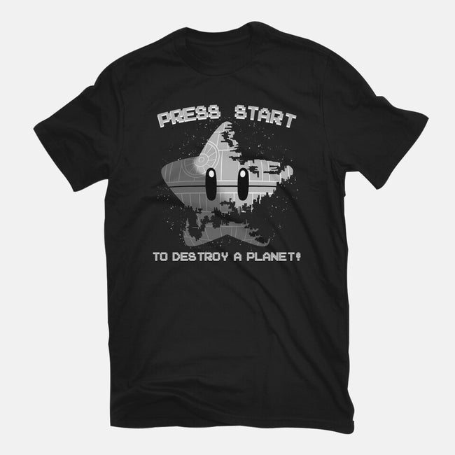 Press Start To Destroy-Unisex-Basic-Tee-rmatix