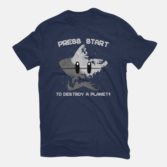 Press Start To Destroy-Unisex-Basic-Tee-rmatix