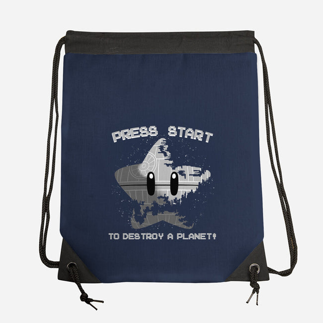 Press Start To Destroy-None-Drawstring-Bag-rmatix