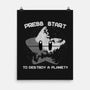 Press Start To Destroy-None-Matte-Poster-rmatix
