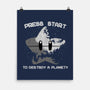 Press Start To Destroy-None-Matte-Poster-rmatix
