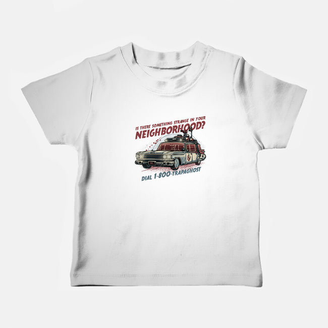 Ghost Hotline-Baby-Basic-Tee-glitchygorilla