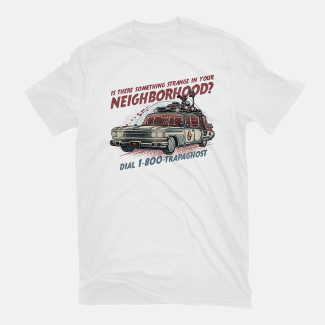 Ghost Hotline-Womens-Fitted-Tee-glitchygorilla