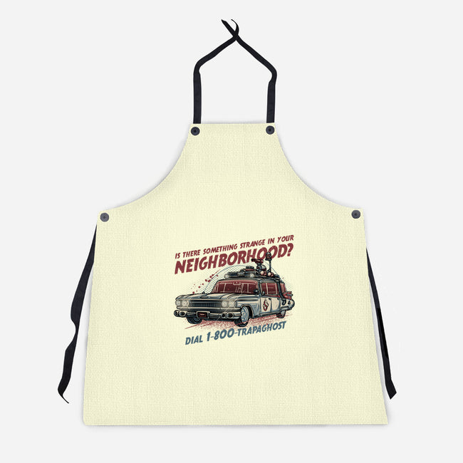 Ghost Hotline-Unisex-Kitchen-Apron-glitchygorilla