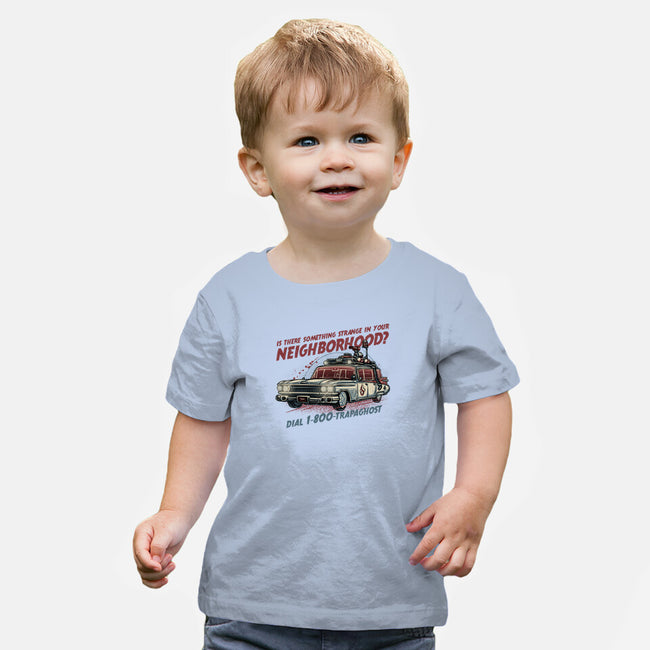 Ghost Hotline-Baby-Basic-Tee-glitchygorilla