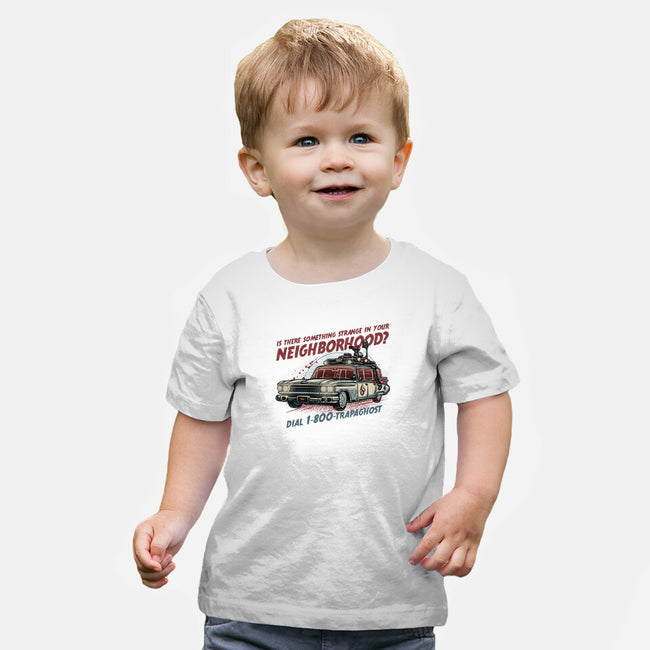 Ghost Hotline-Baby-Basic-Tee-glitchygorilla