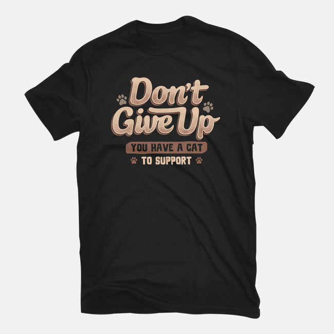 You Have A Cat To Support-Unisex-Basic-Tee-koalastudio