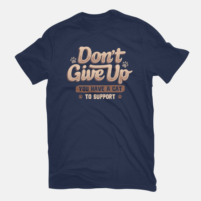 You Have A Cat To Support-Unisex-Basic-Tee-koalastudio