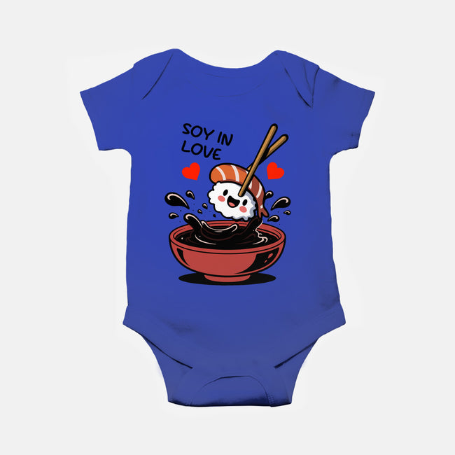 Soy In Love-Baby-Basic-Onesie-fanfabio