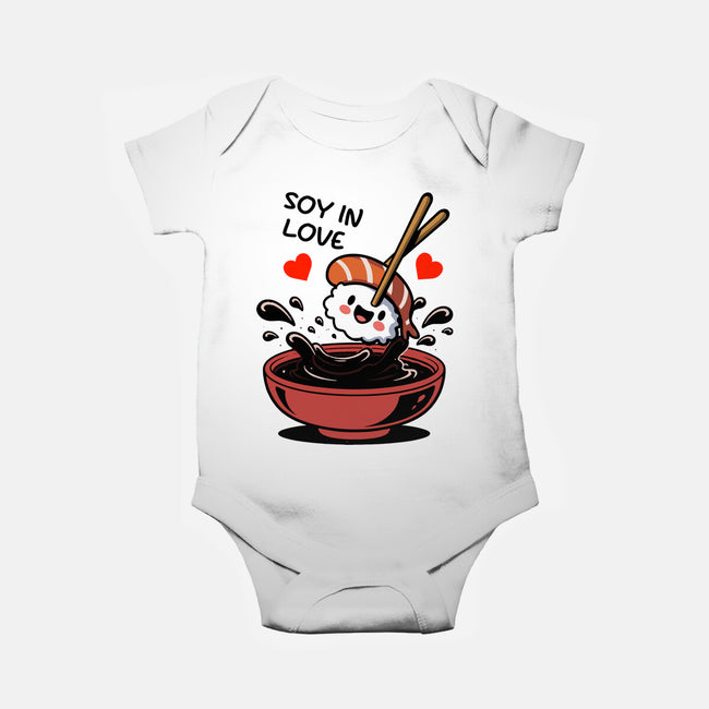 Soy In Love-Baby-Basic-Onesie-fanfabio