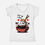 Soy In Love-Womens-V-Neck-Tee-fanfabio