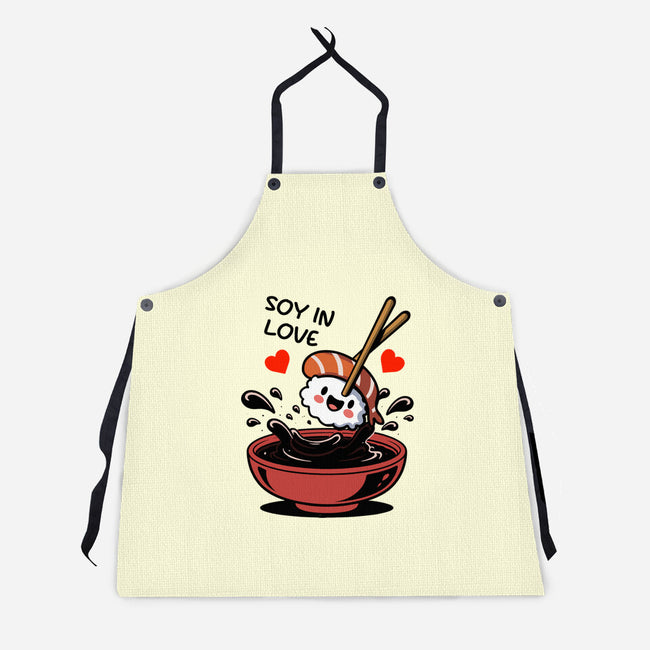 Soy In Love-Unisex-Kitchen-Apron-fanfabio