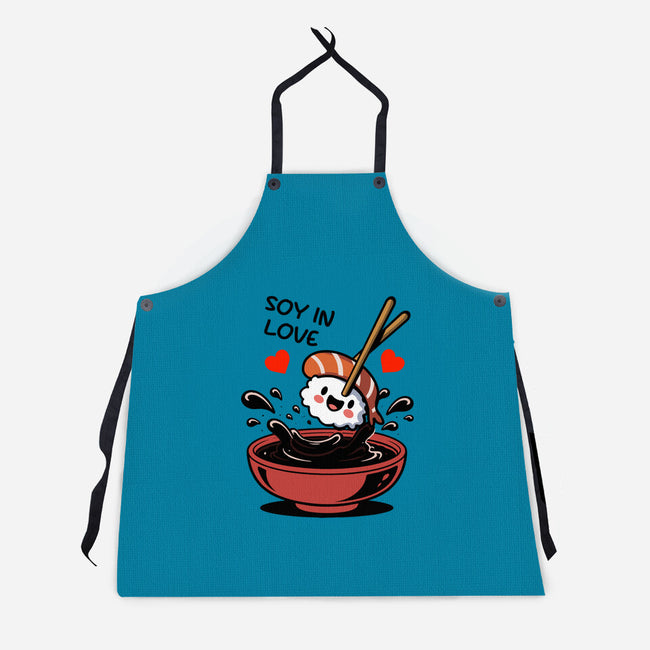 Soy In Love-Unisex-Kitchen-Apron-fanfabio
