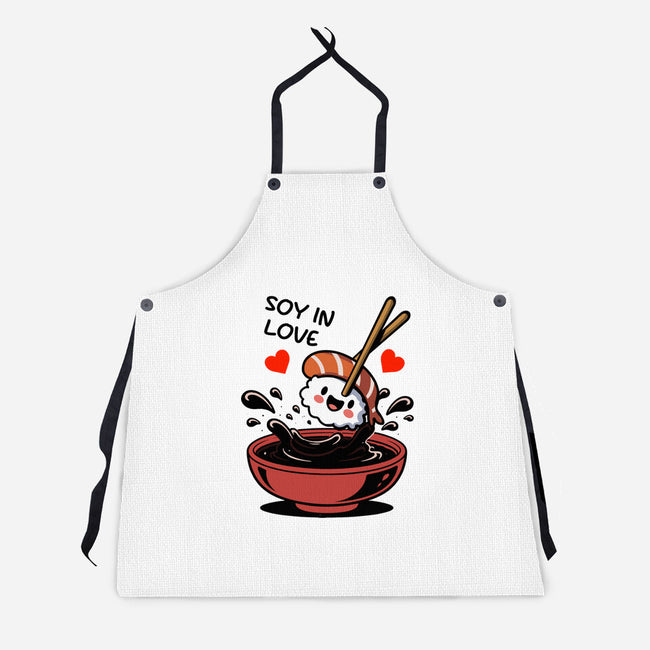 Soy In Love-Unisex-Kitchen-Apron-fanfabio
