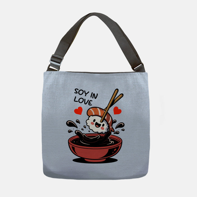 Soy In Love-None-Adjustable Tote-Bag-fanfabio