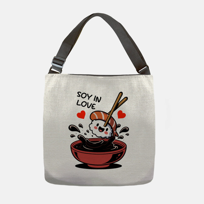 Soy In Love-None-Adjustable Tote-Bag-fanfabio