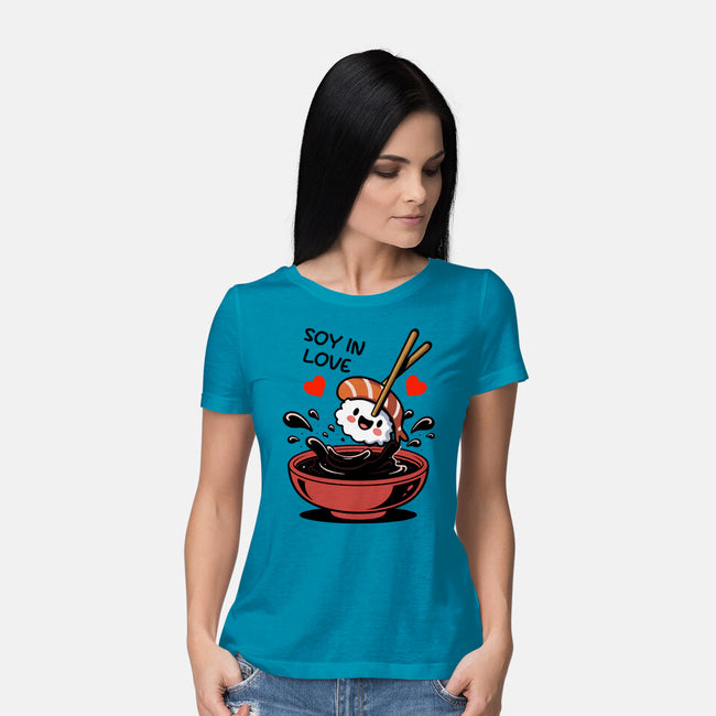 Soy In Love-Womens-Basic-Tee-fanfabio