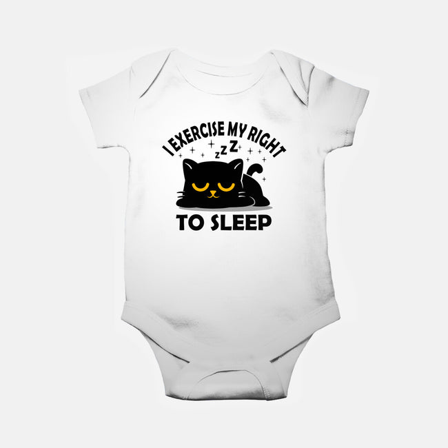 Exercise My Right To Sleep-Baby-Basic-Onesie-erion_designs