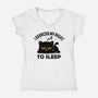 Exercise My Right To Sleep-Womens-V-Neck-Tee-erion_designs