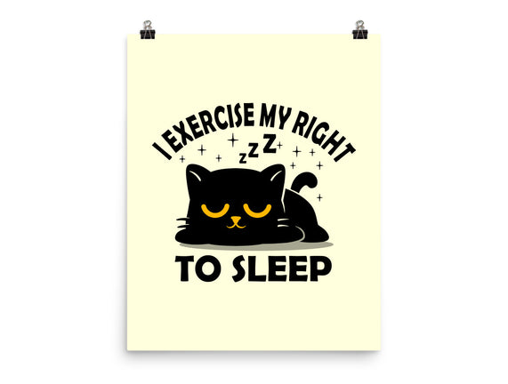 Exercise My Right To Sleep