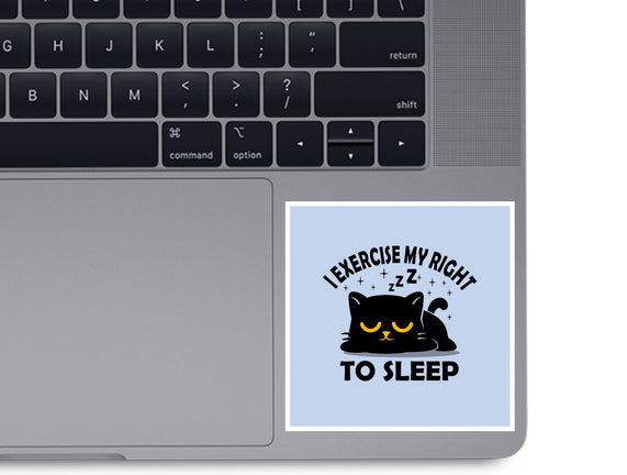 Exercise My Right To Sleep