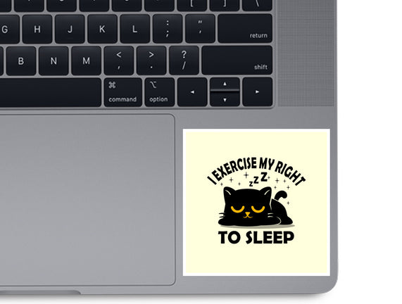Exercise My Right To Sleep