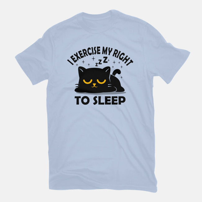 Exercise My Right To Sleep-Mens-Basic-Tee-erion_designs