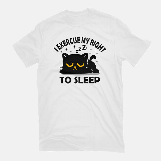 Exercise My Right To Sleep-Mens-Basic-Tee-erion_designs