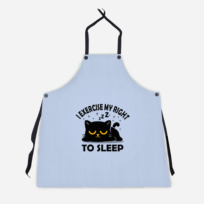 Exercise My Right To Sleep-Unisex-Kitchen-Apron-erion_designs