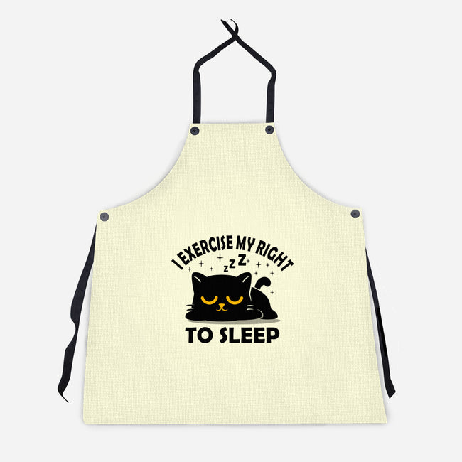 Exercise My Right To Sleep-Unisex-Kitchen-Apron-erion_designs