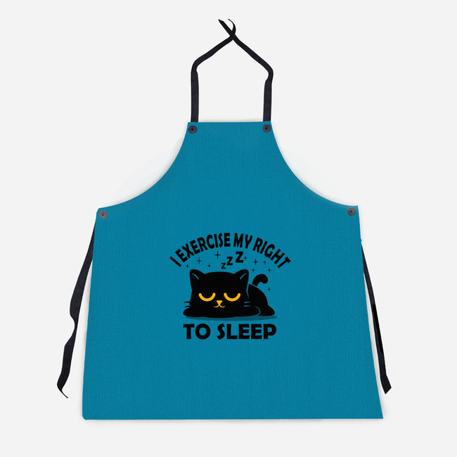 Exercise My Right To Sleep-Unisex-Kitchen-Apron-erion_designs