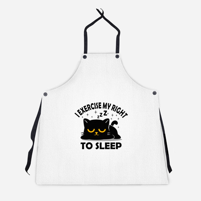 Exercise My Right To Sleep-Unisex-Kitchen-Apron-erion_designs