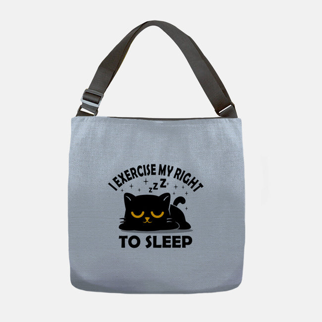 Exercise My Right To Sleep-None-Adjustable Tote-Bag-erion_designs