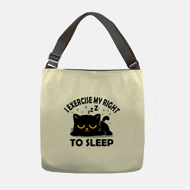 Exercise My Right To Sleep-None-Adjustable Tote-Bag-erion_designs