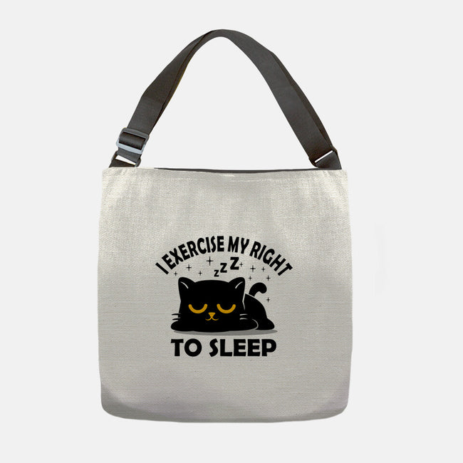 Exercise My Right To Sleep-None-Adjustable Tote-Bag-erion_designs
