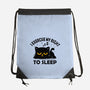 Exercise My Right To Sleep-None-Drawstring-Bag-erion_designs