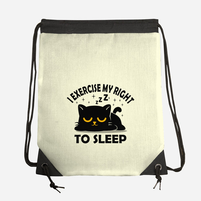 Exercise My Right To Sleep-None-Drawstring-Bag-erion_designs