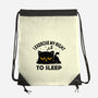Exercise My Right To Sleep-None-Drawstring-Bag-erion_designs
