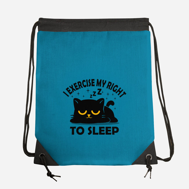 Exercise My Right To Sleep-None-Drawstring-Bag-erion_designs
