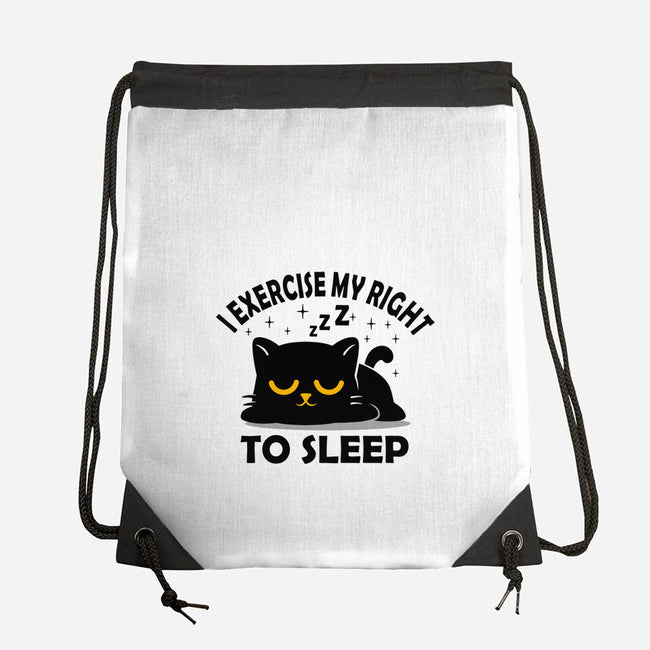 Exercise My Right To Sleep-None-Drawstring-Bag-erion_designs