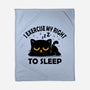 Exercise My Right To Sleep-None-Fleece-Blanket-erion_designs