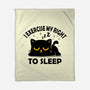 Exercise My Right To Sleep-None-Fleece-Blanket-erion_designs