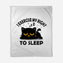 Exercise My Right To Sleep-None-Fleece-Blanket-erion_designs