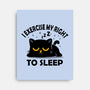Exercise My Right To Sleep-None-Stretched-Canvas-erion_designs