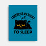Exercise My Right To Sleep-None-Stretched-Canvas-erion_designs