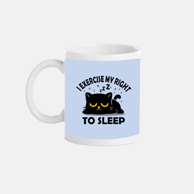 Exercise My Right To Sleep-None-Mug-Drinkware-erion_designs