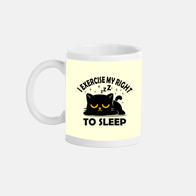 Exercise My Right To Sleep-None-Mug-Drinkware-erion_designs
