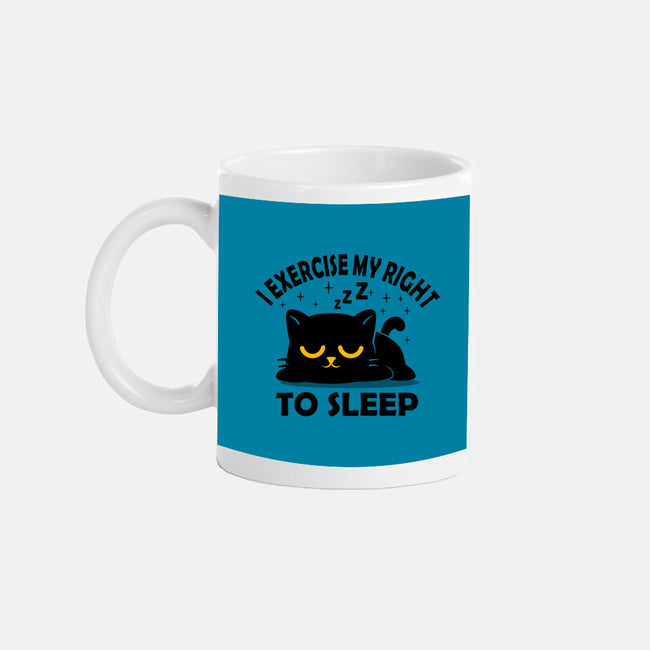 Exercise My Right To Sleep-None-Mug-Drinkware-erion_designs